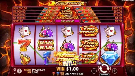 Fire Strike 2 slot screenshot 2