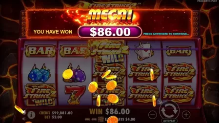 Fire Strike 2 slot screenshot 6