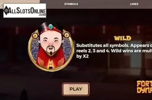 Paytable 1. Fortune Dynasty from Spinmatic