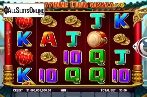 Reel Screen. Fortune Lion Dance from Slot Factory