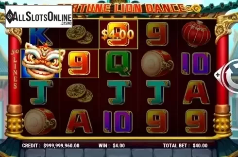 Win Screen 2. Fortune Lion Dance from Slot Factory
