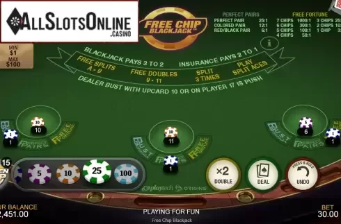 IPhone1. Free Chip Blackjack from Playtech
