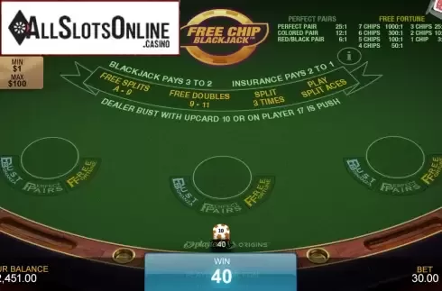 iPhone3. Free Chip Blackjack from Playtech