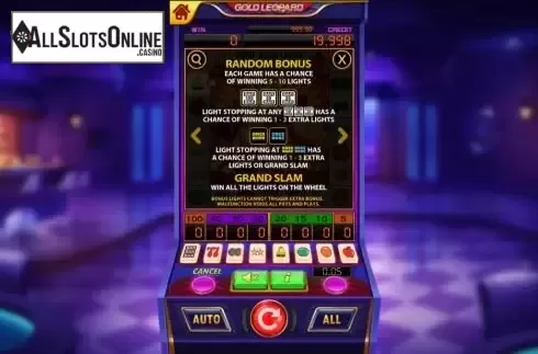 Features screen