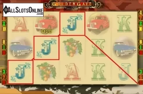 Win Screen. Golden Gate from Merkur