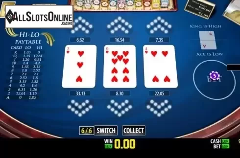 Win screen 1. Hi-Lo Pro (World Match) from World Match