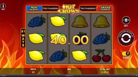 Hot Crown Deluxe slot screenshot 2