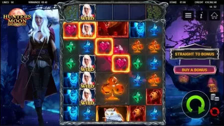 Hunters Moon Gigablox slot screenshot 2