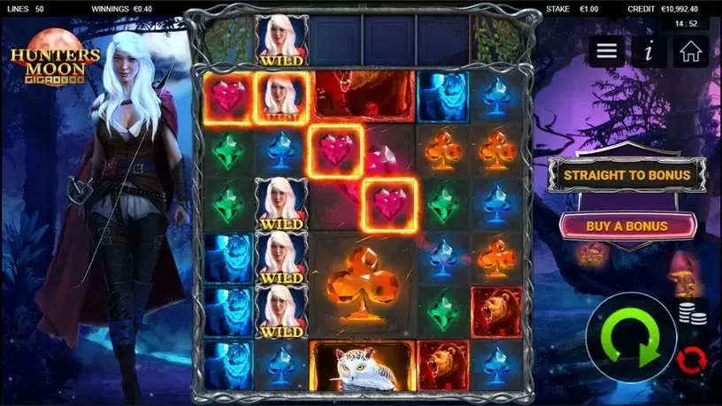 Hunters Moon Gigablox slot screenshot 2