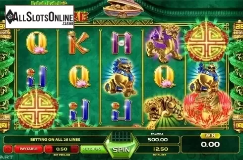 Reels screen. Jade Treasure from GameArt