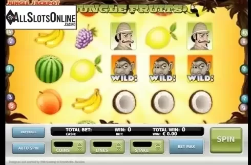 Reel screen. Jungle Fruits from OMI Gaming