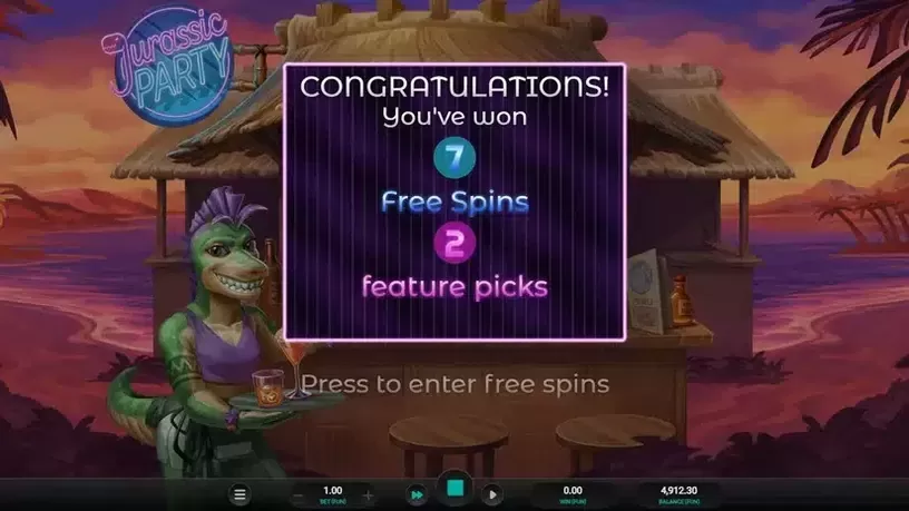 Jurassic Party slot screenshot 4