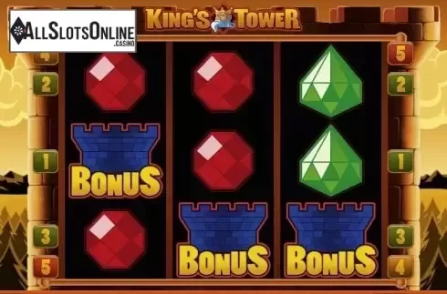 Wild Win screen. King's Tower HD from Merkur