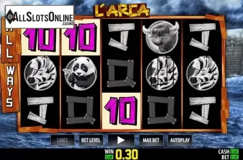 Win screen 1. L'Arca from Nazionale Elettronica