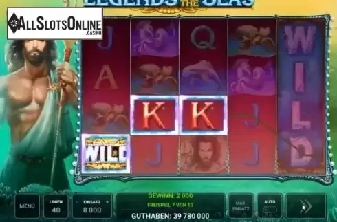 Wild Win screen. Legends of the Seas (Novomatic) from Novomatic
