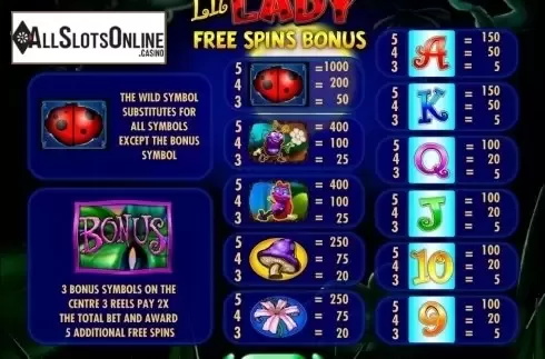 Screen3. Lil' Lady from IGT