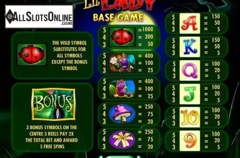 Screen2. Lil' Lady from IGT