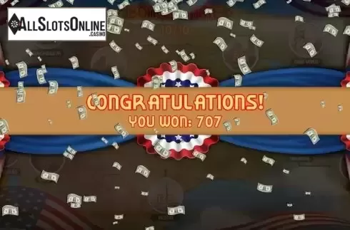 Win Bonus Game screen