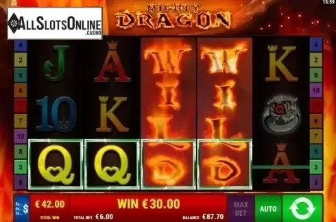 Screen7. Mighty Dragon from Bally Wulff