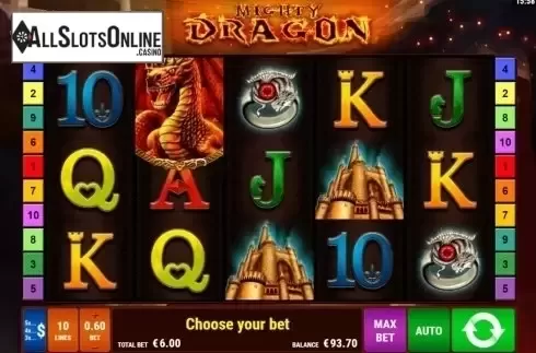 Screen3. Mighty Dragon from Bally Wulff