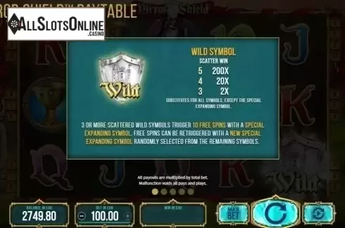 Wild Symbol. Mirror Shield from SYNOT
