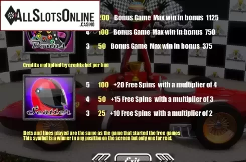 Screen6. Motor Sports from Portomaso Gaming