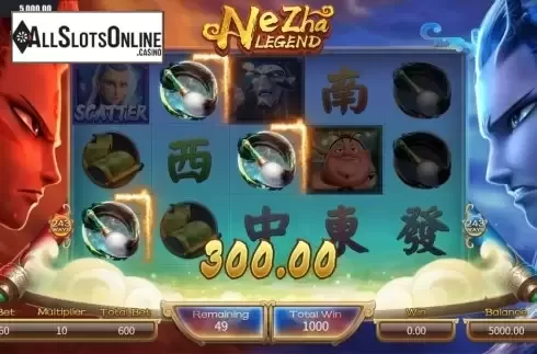 Free Spins 2. NeZha Legend from Dream Tech