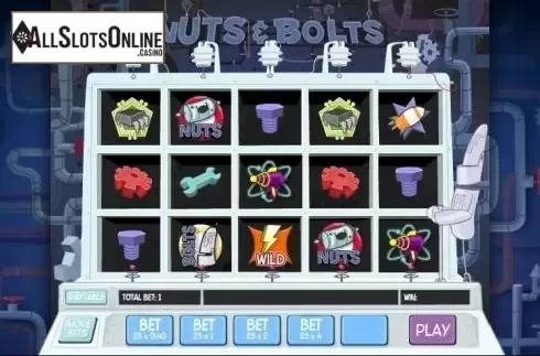 Game Workflow screen . Nuts & Bolts from Roxor Gaming
