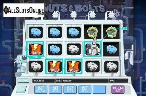 Win Screen . Nuts & Bolts from Roxor Gaming
