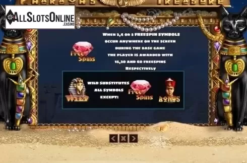 Features. Pharaohs Treasure (PlayPearls) from PlayPearls