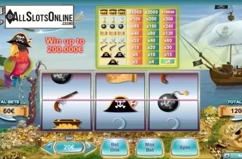 Win Screen . Pirates Paradise (NeoGames) from NeoGames