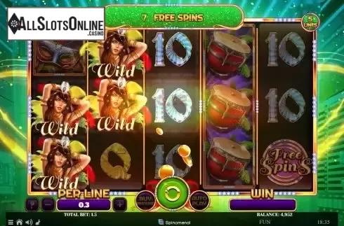 Free Spins screen 2