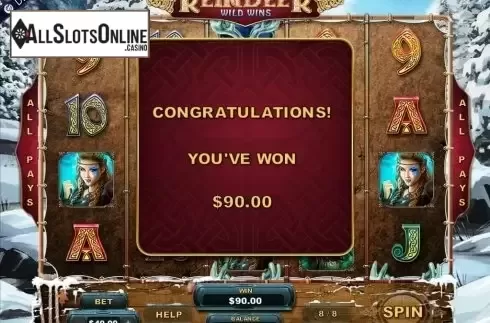 Win presentation. Reindeer Wild Wins from Genesis