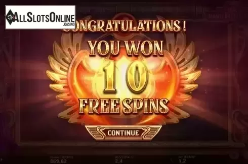 Free Spins Win Screen 2