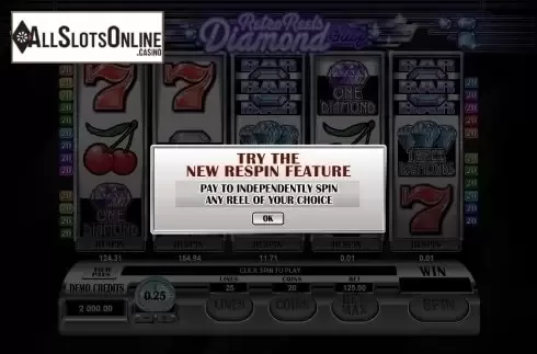 Screen2. Retro Reels: Diamond Glitz from Microgaming