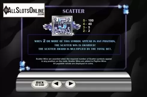 Screen6. Retro Reels: Diamond Glitz from Microgaming