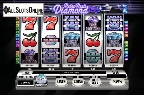Screen9. Retro Reels: Diamond Glitz from Microgaming