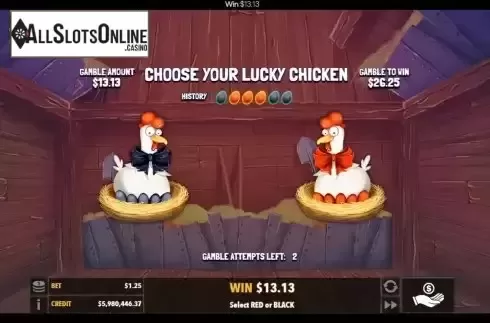 Gamble / Risk Game screen
