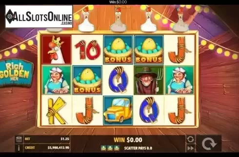 Bonus Game screen