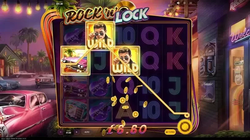 Rock’N’Lock slot screenshot 3