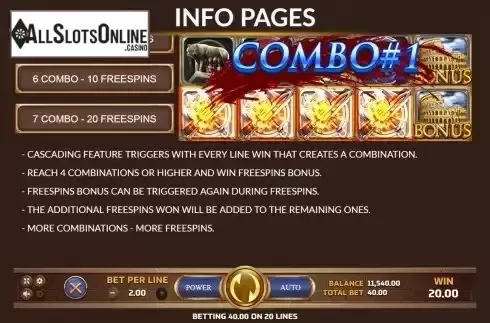 Free Spins screen 2