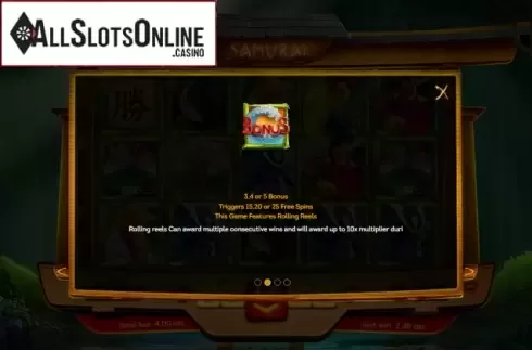 Features 2. Samurai Slot from Smartsoft Gaming