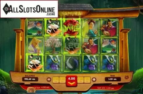 Win Screen 2. Samurai Slot from Smartsoft Gaming