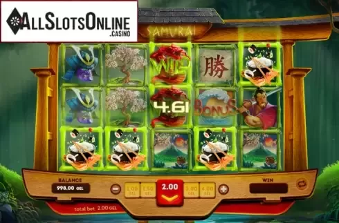 Win Screen. Samurai Slot from Smartsoft Gaming