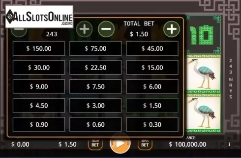 Paytable 1. Shadow Play from KA Gaming