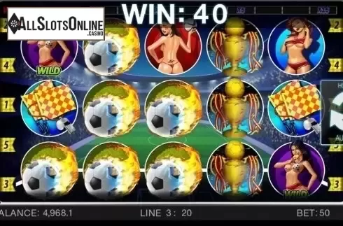 Screen8. Soccer Babes from Spinomenal