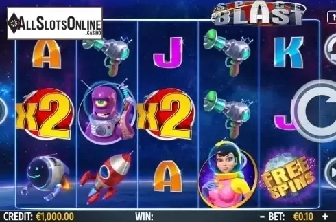 Game Screen. Space Blast from Octavian Gaming