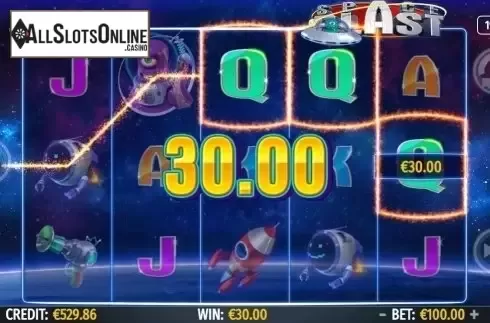 Win Screen. Space Blast from Octavian Gaming