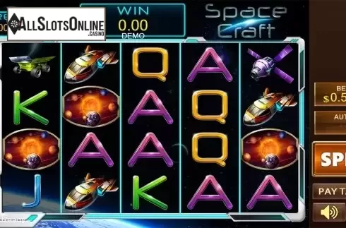 Reels screen. Space Craft from PlayStar