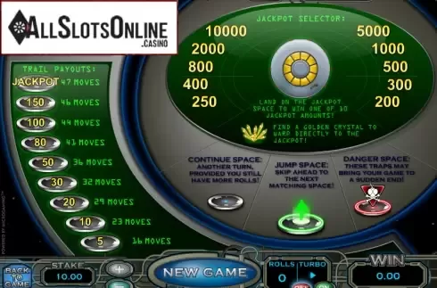 Paytable. Space Evader Gold from Microgaming